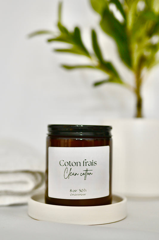 Clean cotton candle