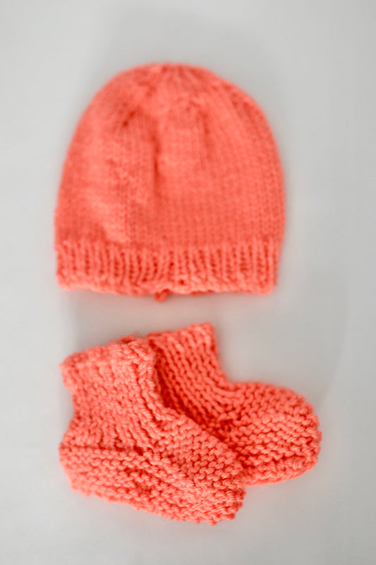 Ensemble tuque et bas (0-6 mois)